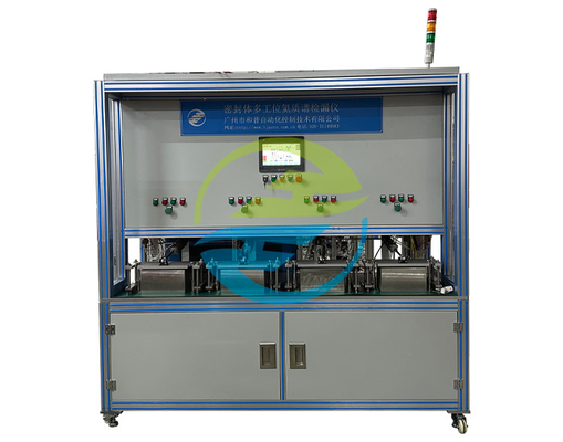 Good price Détecteur de fuite de spectrométrie de masse d'hélium à 4 stations scellé à plusieurs stations et équipé d'un équipement de détection de fuite en ligne