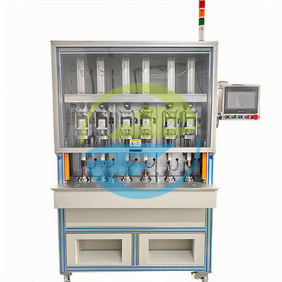Good price Machine d'essai de l'étanchéité à l'air du noyau de soupape de cuivre 6 stations 0 - 0,6Mpa Équipement d'essai de fuite en ligne